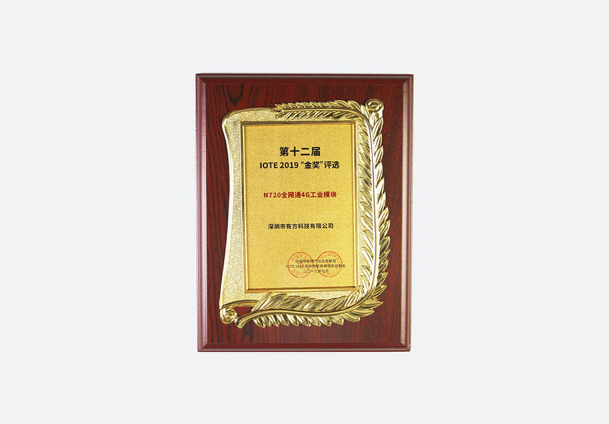 2019第十二届IOTE金奖